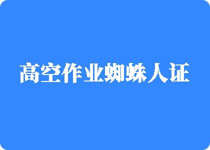 操逼王高空作业蜘蛛人证